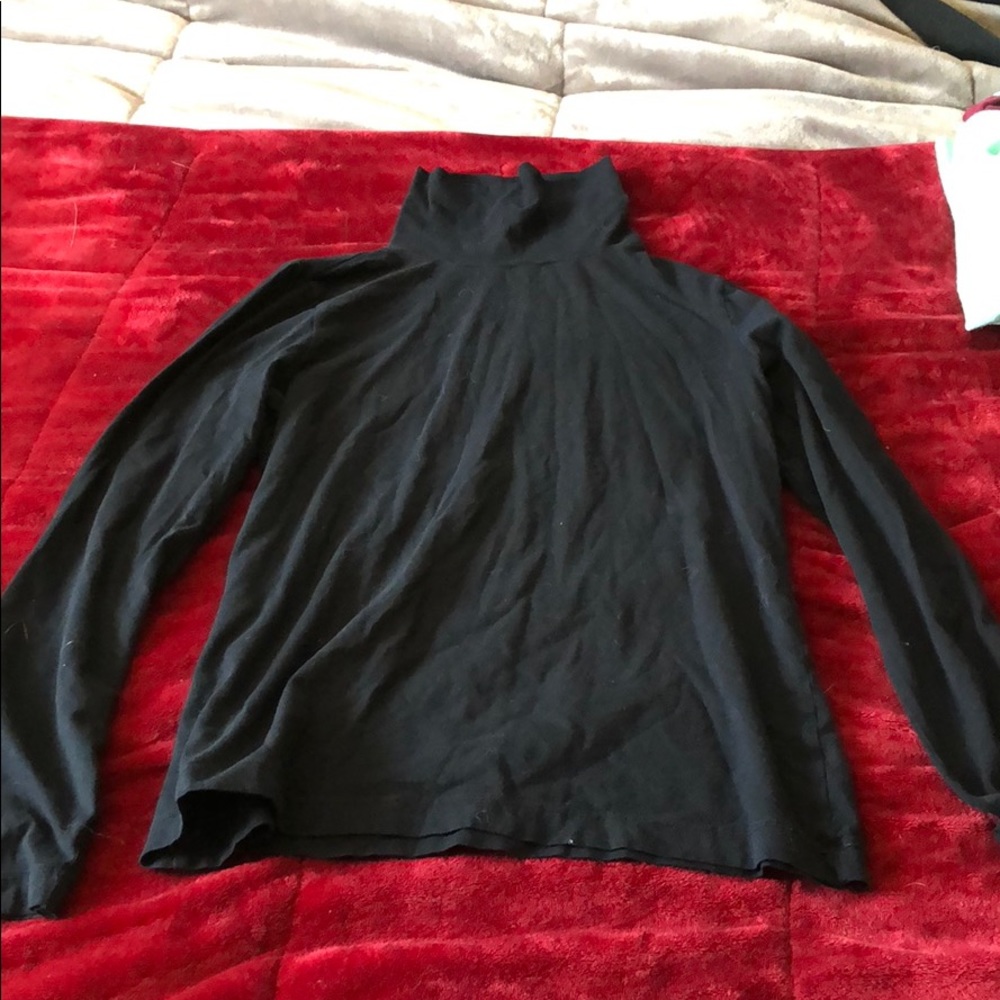 Black Long Sleeve Turtle Neck
